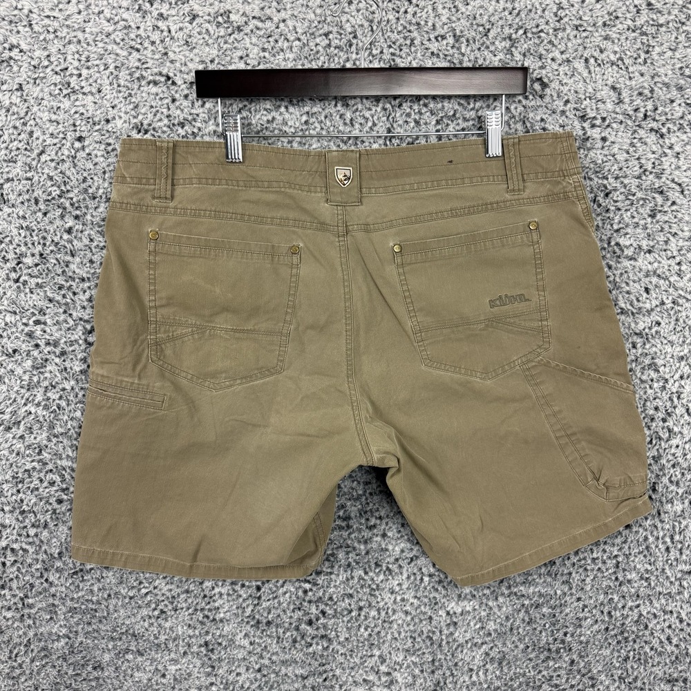 Kuhl Chino Shorts Mens 38 Beige Cotton Blend Canvas Relaxed 7" Inseam Hiking - Picture 6 of 15